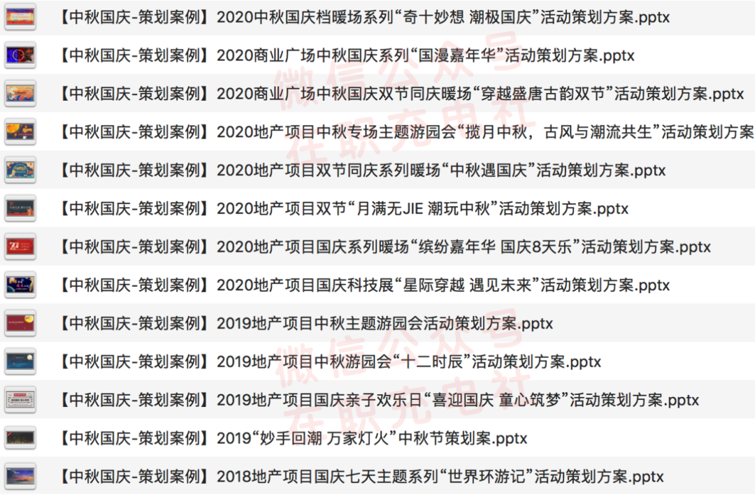 【新增】55份 2020年「中秋·国庆」活动策划案例，限时免费下载！