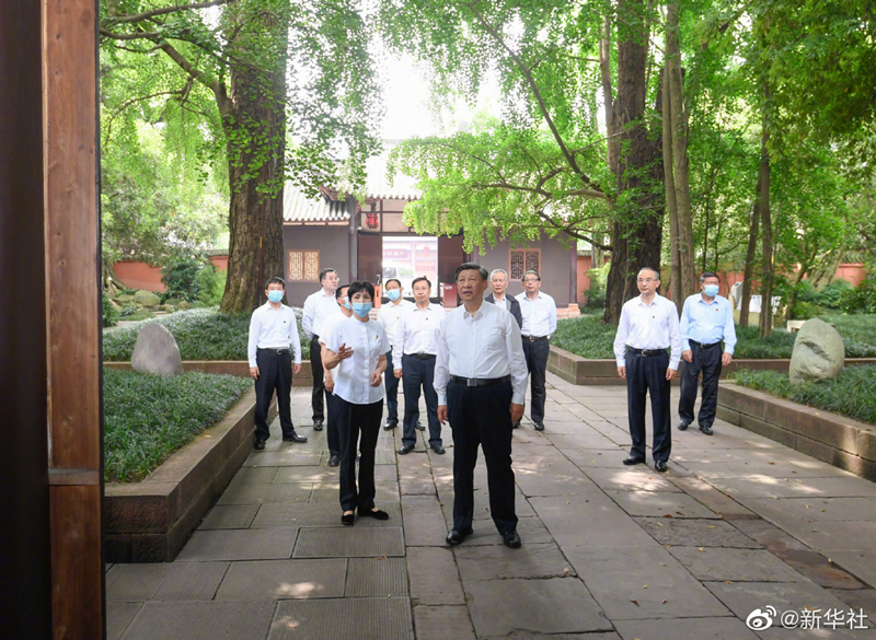 习近平在四川眉山市考察调研