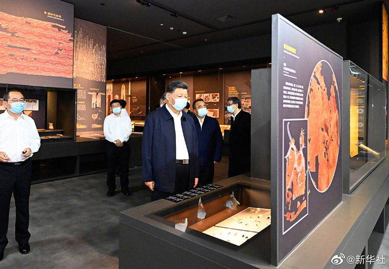 习近平观看《玛纳斯》说唱展示