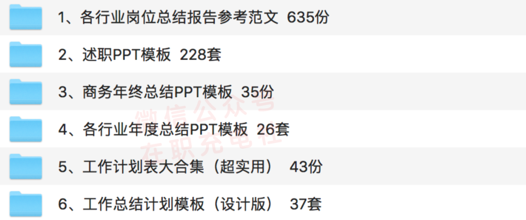 【限免下载】1000份 年终总结/述职报告/年周月计划模板…