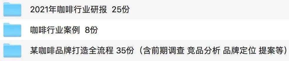 60份 「咖啡行业」案例+市场分析报告，限时免费下载！