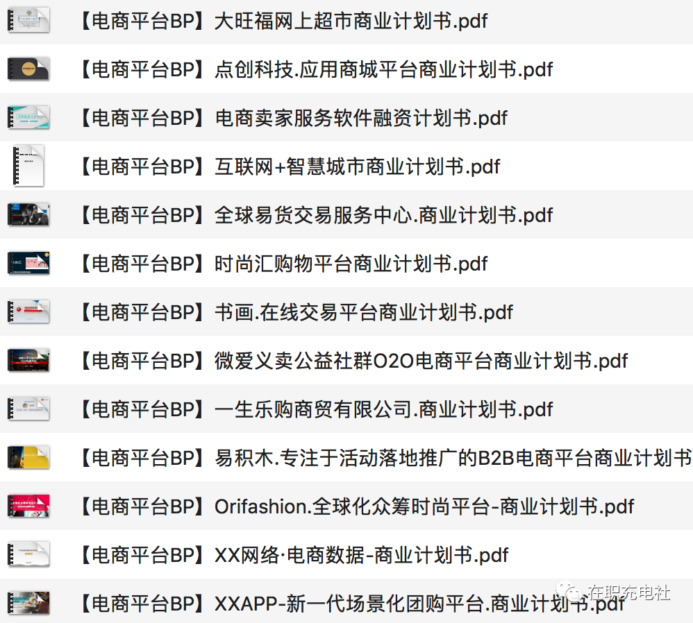 32份 电商平台/互联网项目_商业计划书，限时免费下载！