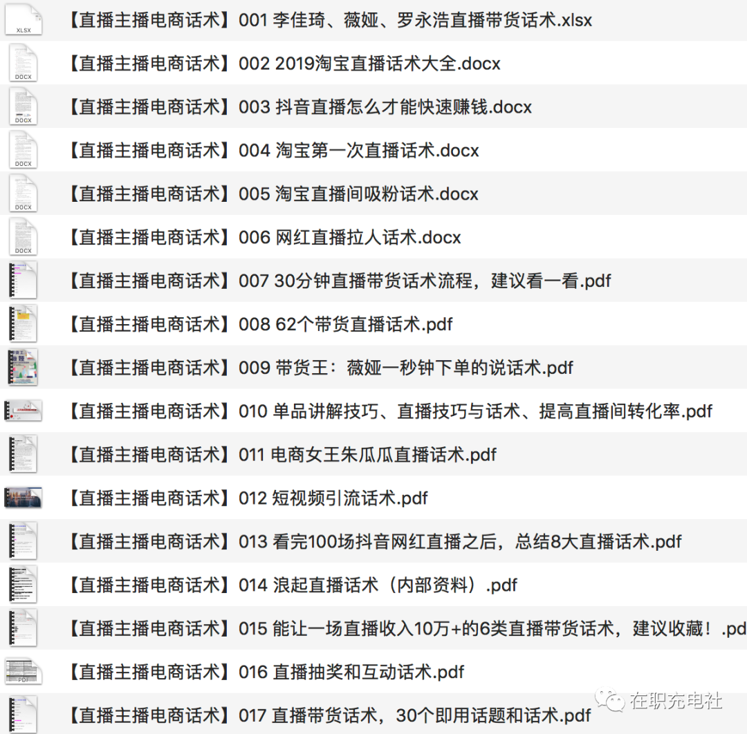 118份 直播电商话术/聊天话术合集，限时免费下载！