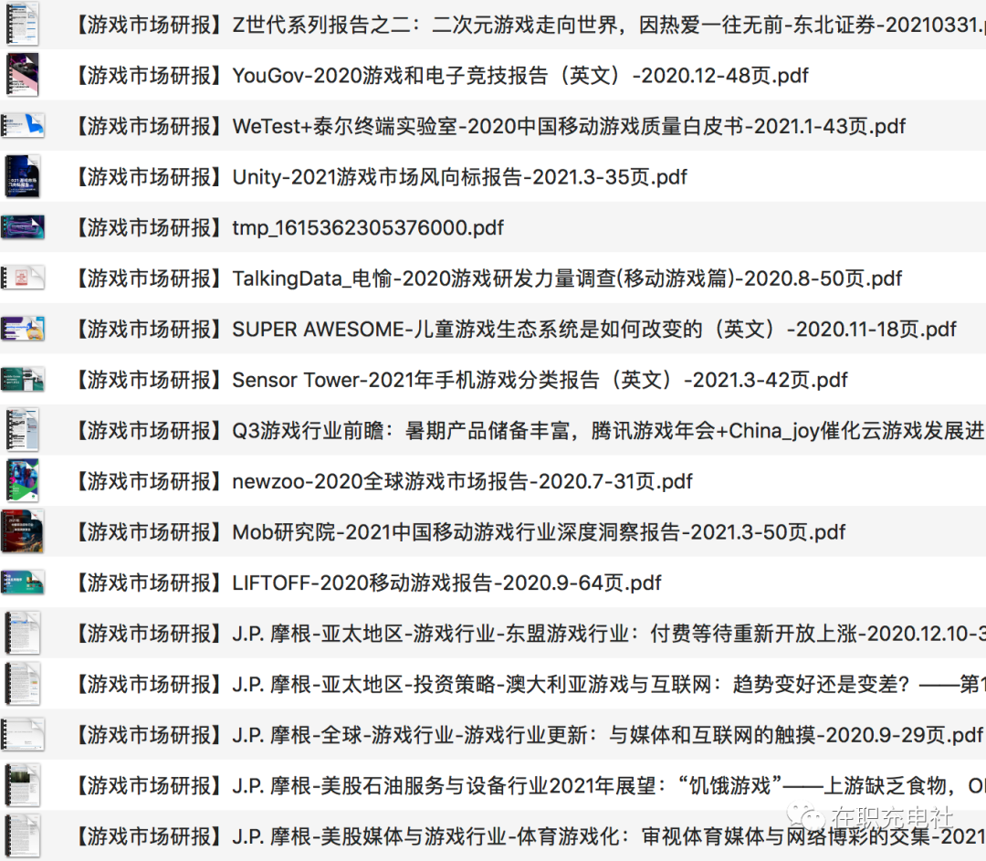 【研报下载】195份 「游戏行业」市场研报（更新至2021.5）