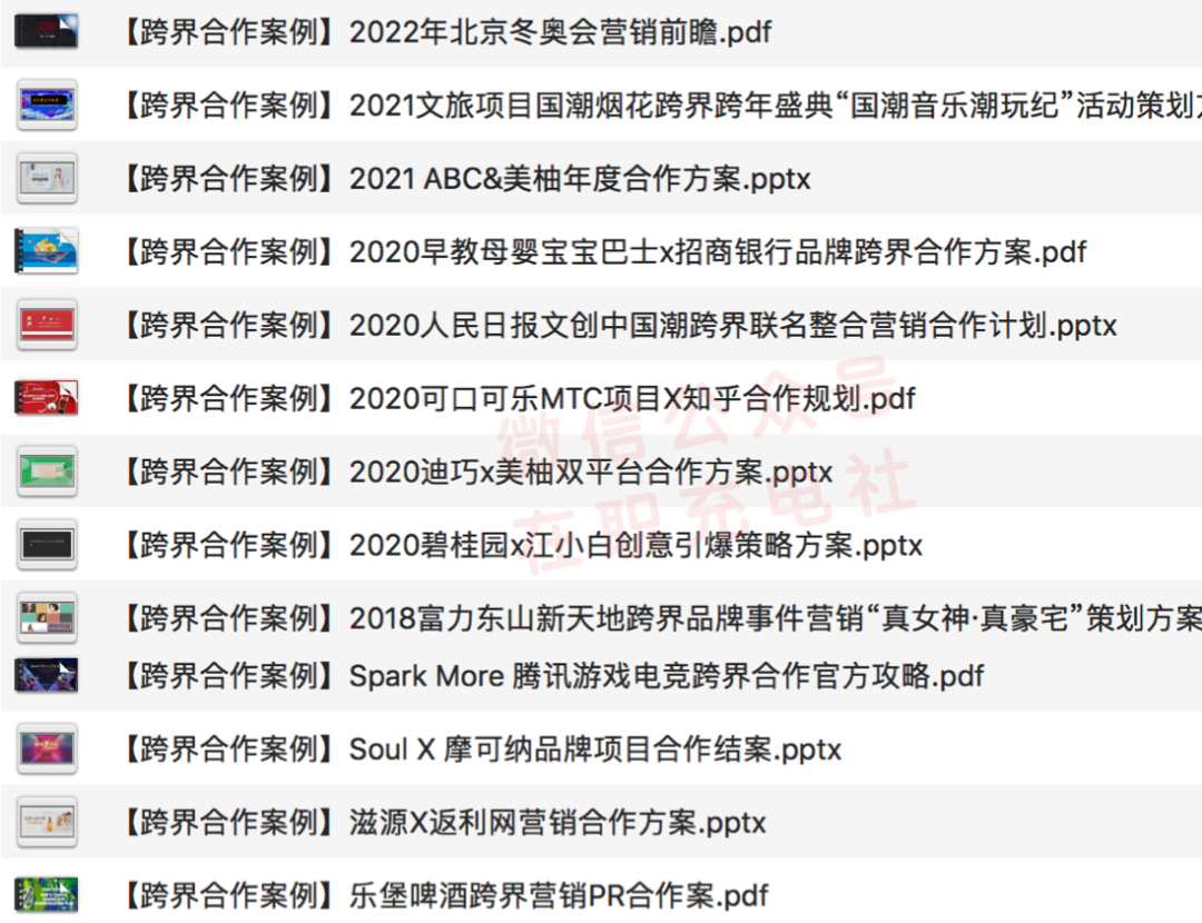13份 跨界营销_策划案例，限时免费下载！