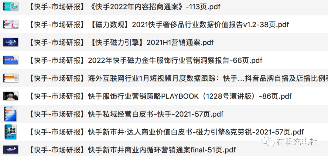 61份 2022年_快手短视频市场研报合集（更新至2月份），限时免费下载！