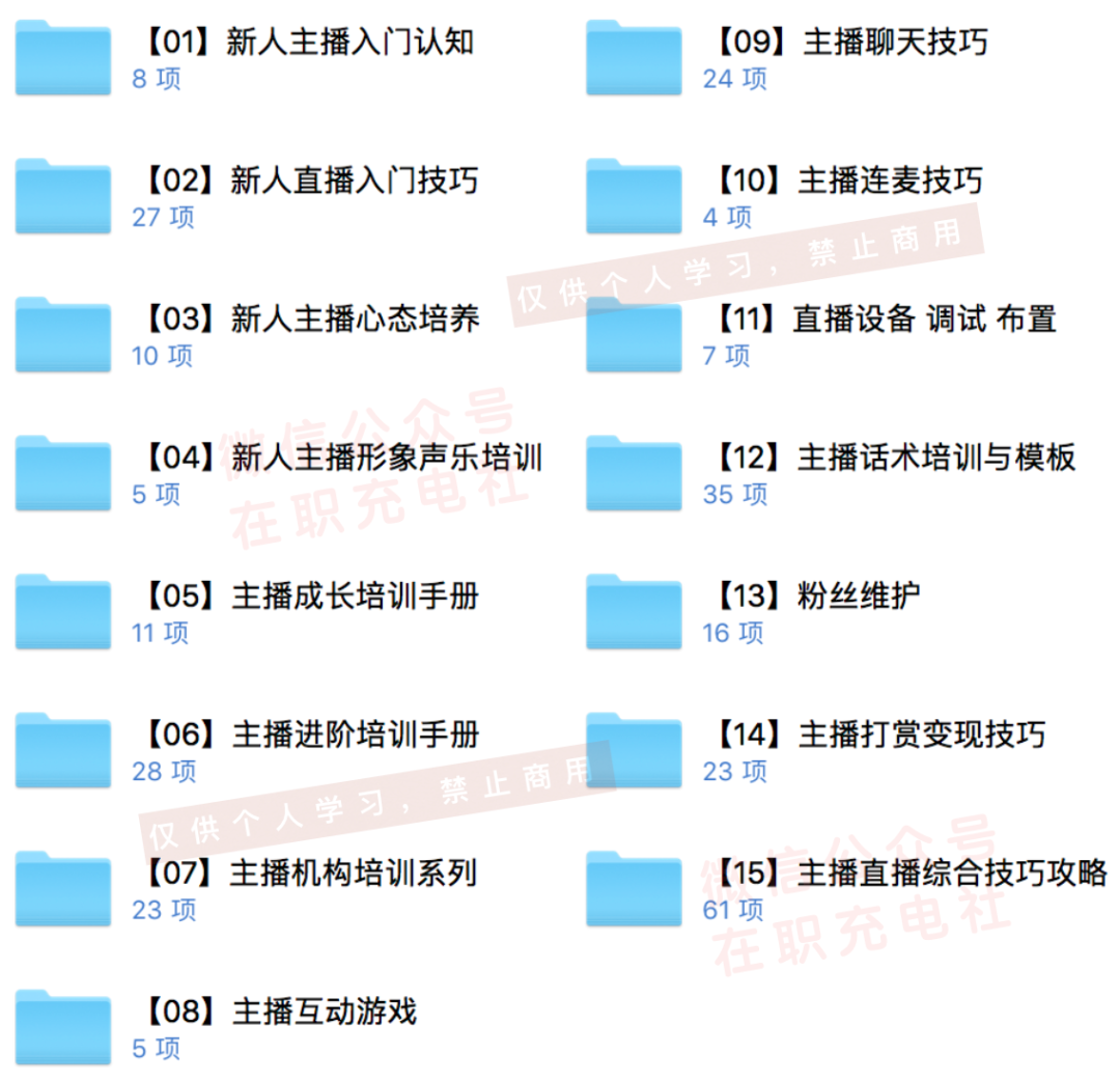 300份 主播入门到精通培训实操手册全套，限时免费下载！