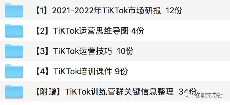 35份 TikTok市场分析报告+TikTok运营技巧，限免下载！